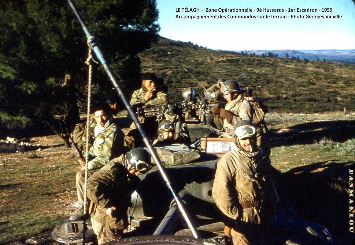 Le Telagh - Zone operationnelle - 9e Hussards - Accompagnement Commandos - 1959.jpg